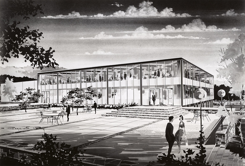 Donovan Dining Hall, Architects Rendering 1962