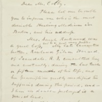 Letter to Luther Colby, 1889-11-14