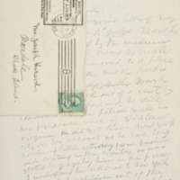 Letter to Joseph Peace Hazard, 1889-05-09