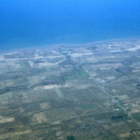 Aerial: Lake Ontario from Rochester, NY