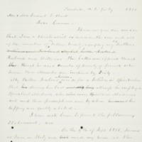 Letter to Mr. and Mrs. Samuel G. Ward, 1890-07