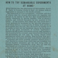 How to Try Remarkable Experiments at Home, ca. 1870