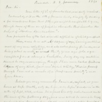 Letter to Sir, 1891-01